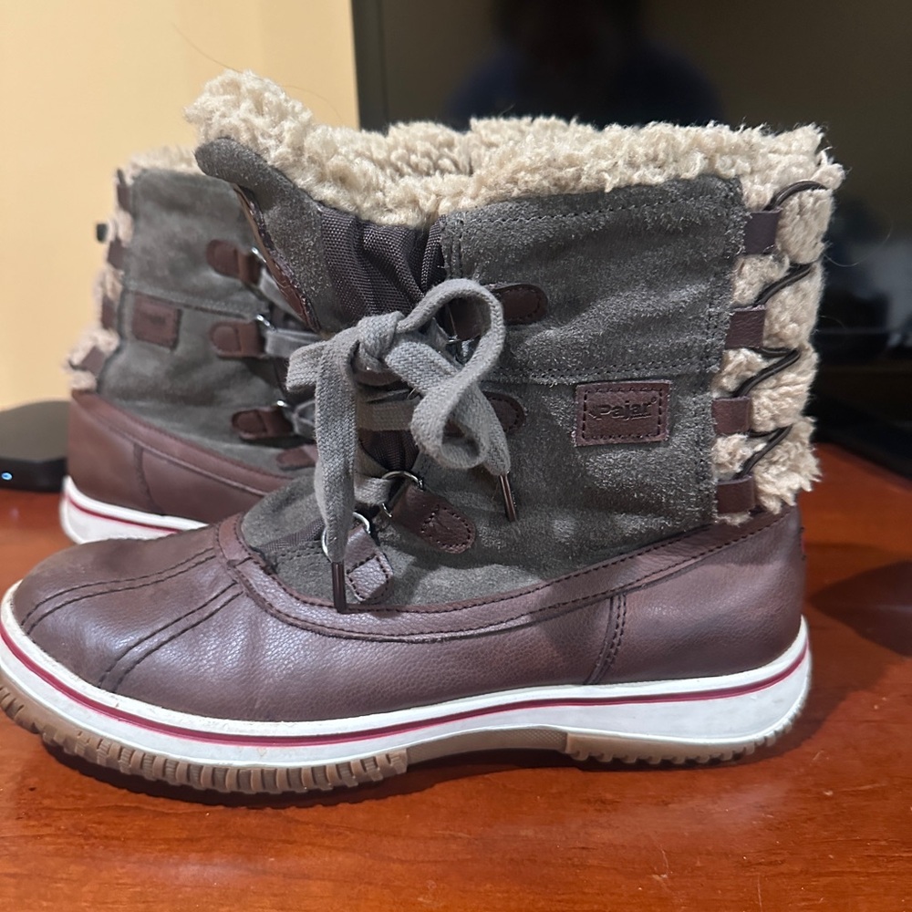 Pajar Brown and Cream Ankle Boots